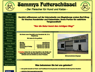sammys-futterschuessel.de screenshot