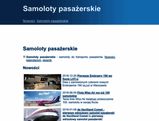 samolotypasazerskie.pl screenshot