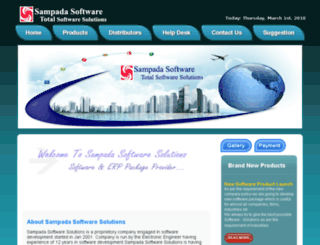 sampadasoftware.com screenshot