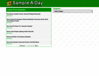 sampleaday.com screenshot