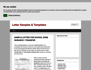 sampleletter1.com screenshot