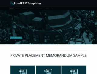 sampleprivateplacement.org screenshot