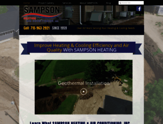 sampsonheating.com screenshot