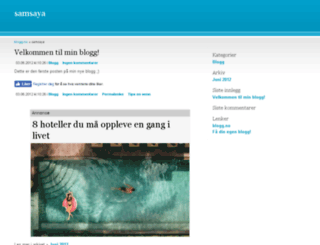 samsaya.blogg.no screenshot