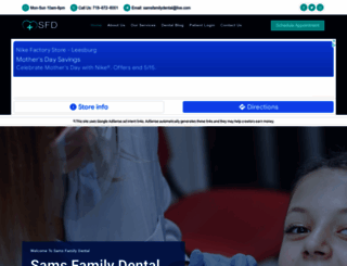 samsfamilydental.com screenshot