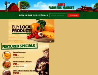 samsfarmersmarket.com screenshot