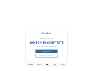 samsonite.ca screenshot