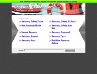 samsungbeacon.com screenshot