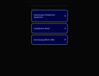 samsungidcsphonesystems.com screenshot