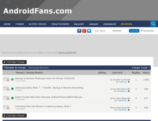 samsungmomentforum.com screenshot