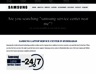 samsungservicecentrehyderabad.com screenshot