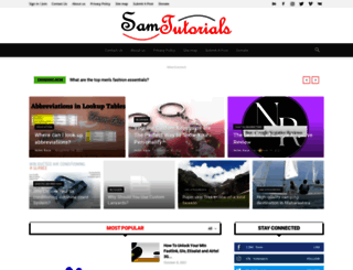 samtutorials.com screenshot
