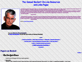 samuel-beckett.net screenshot