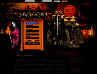 samuraioflegend.com screenshot