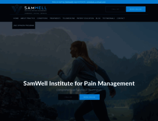 samwellpain.com screenshot