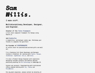 samwillis.co.uk screenshot