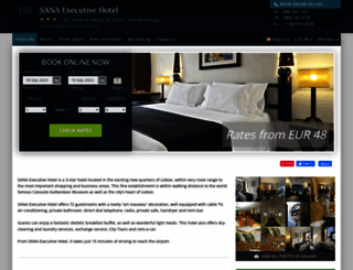 sana-executive-lisbon.hotel-rez.com screenshot