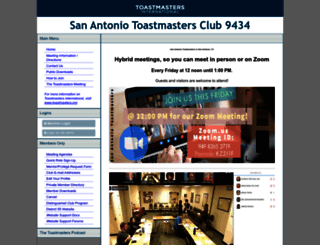 sanantonio.toastmastersclubs.org screenshot