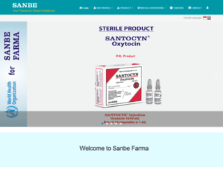 sanbe-farma.com screenshot