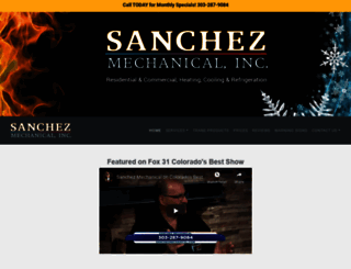 sanchezmechanical.com screenshot