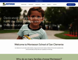 sanclementemontessori.com screenshot