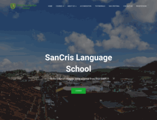 sancrislanguageschool.com screenshot