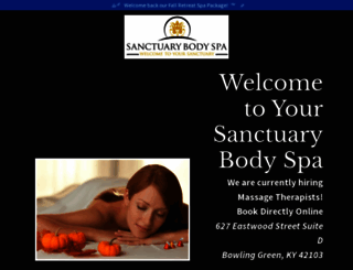 sanctuarybodyspa.com screenshot