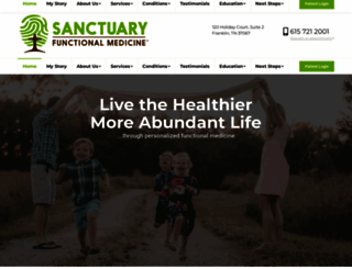 sanctuaryfunctionalmedicine.com screenshot