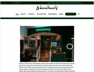 sanctuaryhairandbeauty.co.uk screenshot