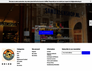 sandalenshop.nl screenshot