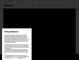sandberg.com.ua screenshot