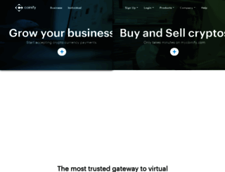 sandbox.coinify.com screenshot