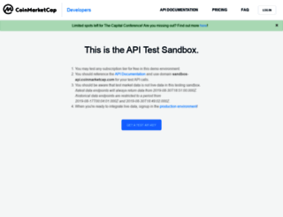 sandbox.coinmarketcap.com screenshot