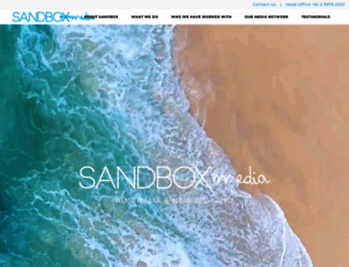 sandboxmedia.com.au screenshot