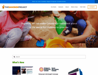sandboxproject.ca screenshot