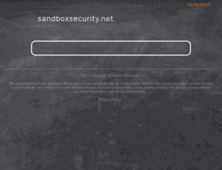 sandboxsecurity.net screenshot