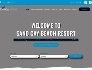 sandcaybeachresort.com screenshot