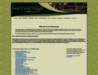 sandcreekvillage.org screenshot