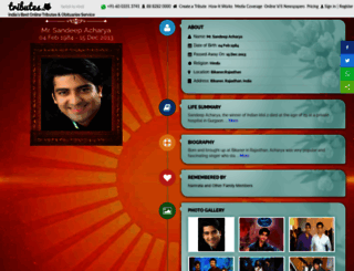 sandeep-acharya.tributes.in screenshot