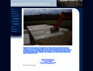 sandelinprecast.com screenshot