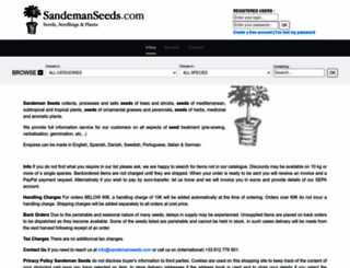 sandemanseeds.com screenshot