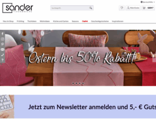 sander-tischwaesche.de screenshot