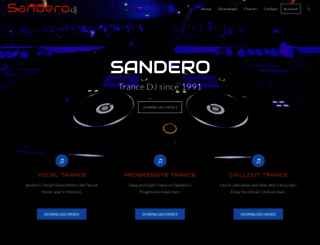 sanderomusic.com screenshot