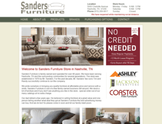 sanders-furniture.com screenshot