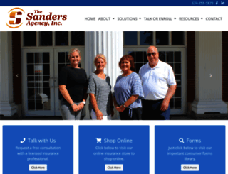sandersagency.com screenshot