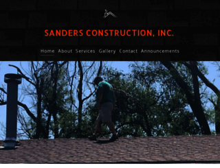 sandersconstructioninc.com screenshot