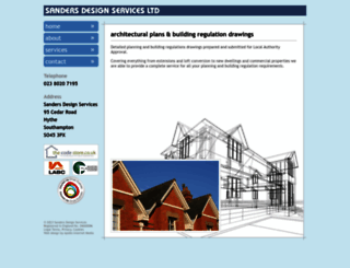 sandersdesignservices.co.uk screenshot