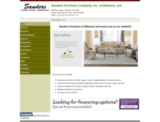 sandersfurnitureelberton.com screenshot