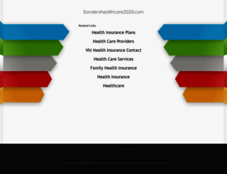 sandershealthcare2020.com screenshot