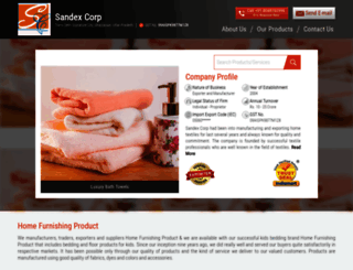 sandexcorp.co.in screenshot